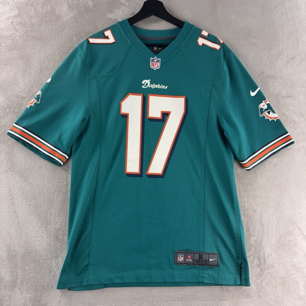 Nike Miami Dolphins Ryan Tannehill Jersey Mens Small Teal On Field #17 NFL